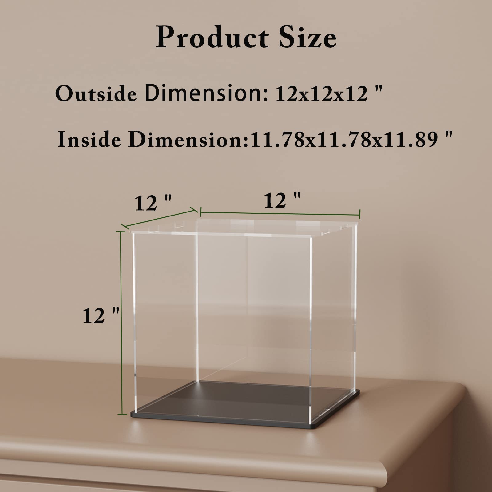 Amazon.com: SVENJBB Acrylic Display Case, 12x12x12 Inch Cube
